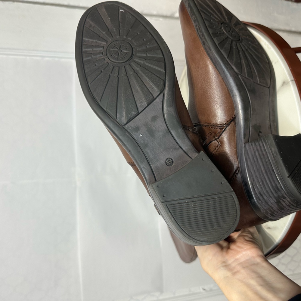 Bussola Trapani Knee High Riding Boots EU 39 8.5 brown Leather - Picture 7 of 9